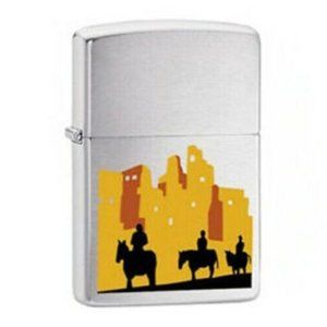 2008 South Of The Border Cowboy Zippo Lighter With Zippo Torch Insert